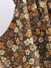 المرأة بوهو نمط الأزهار المطبوعة ميدي فستان عادية السباغيتي حزام ألف خط فستان السيدات موضة فستان بحزام السباغيتي 