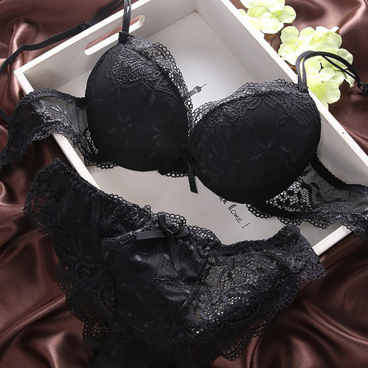 European and American Lace Ladies Underwear Bra Set