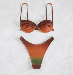 New swimsuit fashion steel bikini ladies European and American split two-piece bikini swimsuit women