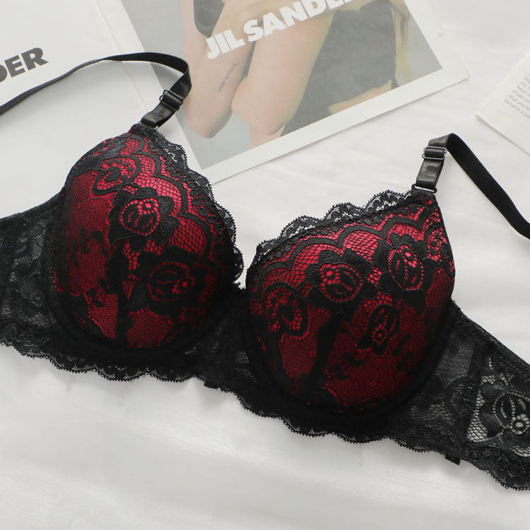 Women's Bra Sexy and Comfortable Recommendation Gather Steel Ring Underwear Set