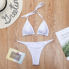 European and America new sexy bikini diamond-encrusted women's swimsuit split swimsuit