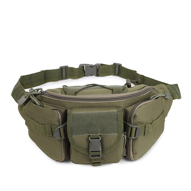 SS Outdoor Waist Bag Men's Tactical Waterproof Molle Camouflage Hunting Hiking Mountaineering Nylon Phone Belt Bag Combat Bag