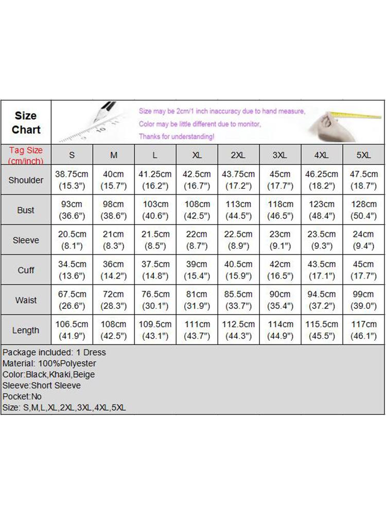 VONDA Elegant Solid Color Summer Sundress Fashion Women Lapel Buttons Casual Midi Dress Short Sleeve Party Vestidos Robe