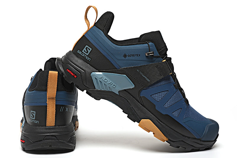 Salomon X ULTRA 4 GTX أزرق داكن أسود أحذية رياضية للمشي لمسافات طويلة أحذية كاجوال مقاس 40-46 