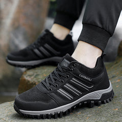 Autumn and winter women's  -top single shoes sneakers large size outdoor hiking shoes hiking shoes rubber sole couple shoes