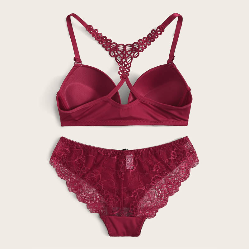 Ladies Sexy Push Up Underwear Set 3/4 Cup Bra Full Coverage Push Up Bra Set Push Up Daily Bra Push Up Bra Underwear Set