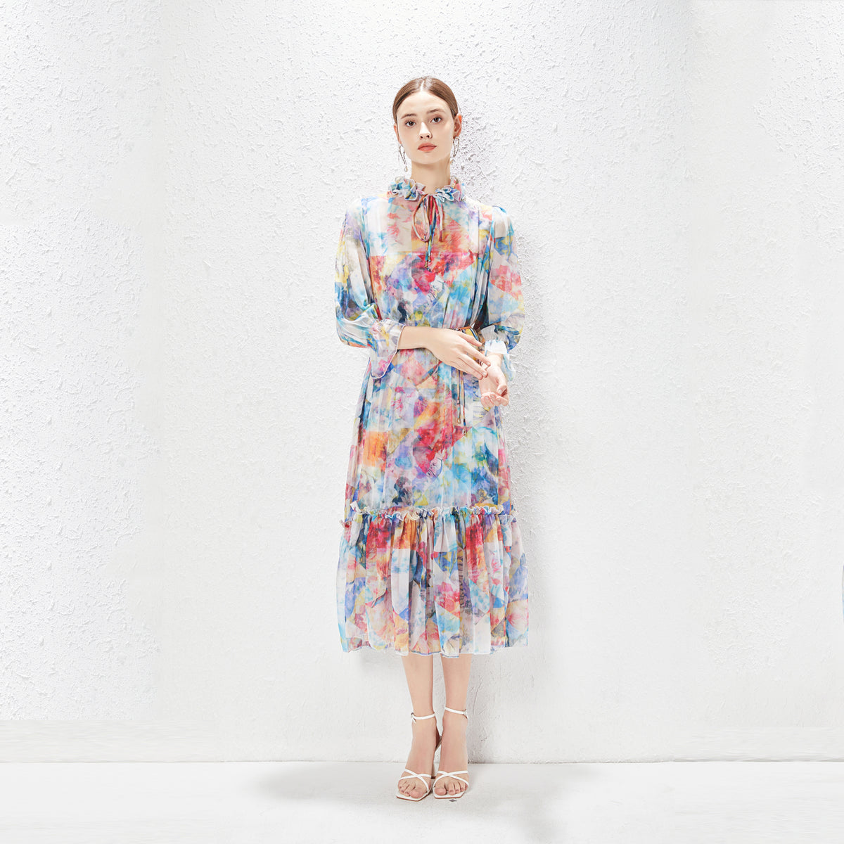 6286 high-quality spot summer new women's clothing Australian niche mage temperament dress elegant two-piece long skirt