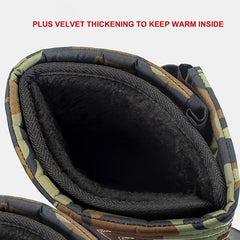 Men Snow Boots Camouflage Platform Rain Boots Men Shoes Super Warm Non-slip Waterproof Outdoor Hiking Winter Boots For Male