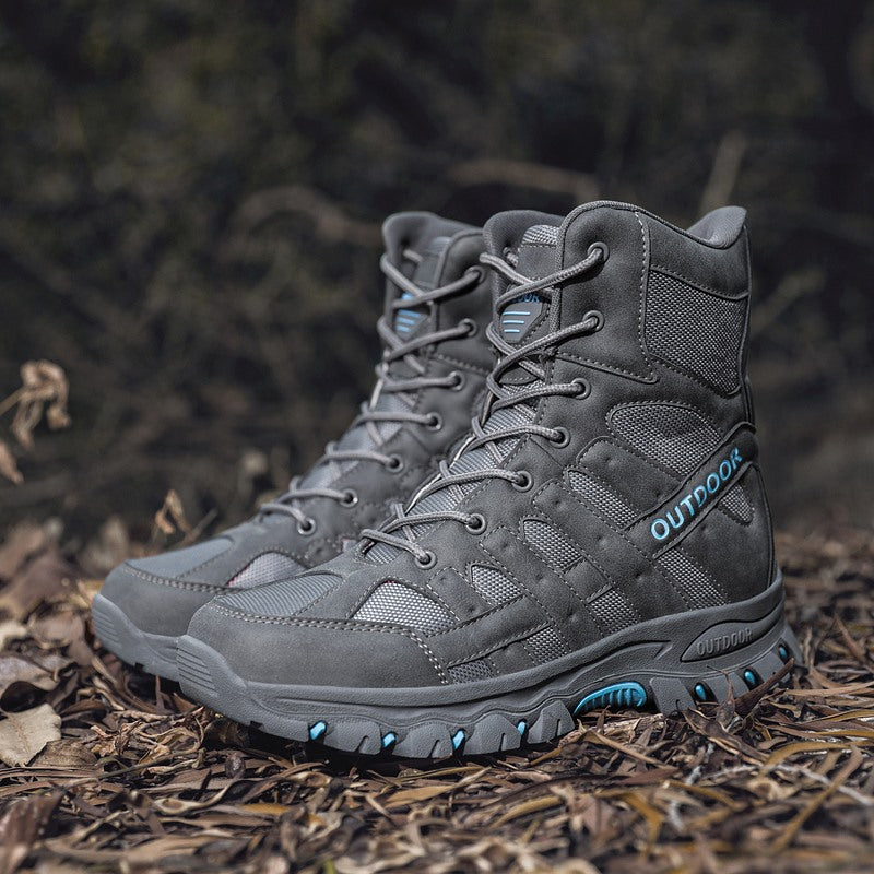Large size high-top military boots rubber outsole outdoor tactical boots military boots desert boots high-top boots size 39-47