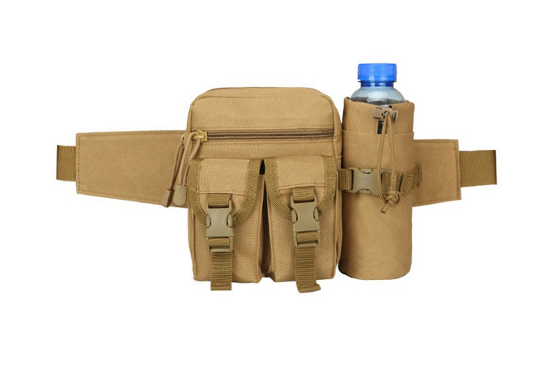 Tactical Men's Waist Bag Nylon Hiking Mountaineering Water Bottle Mobile Phone Bag Outdoor Sports Military Hunting Mountaineering Camping Waist Bag