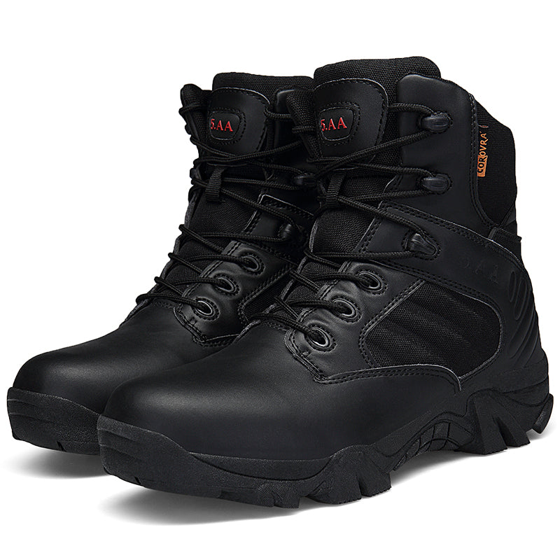 Outdoor hiking, motorcycle, men's shoes, locomotive, assault shoes, military boots, special forces, field long, combat boots, desert