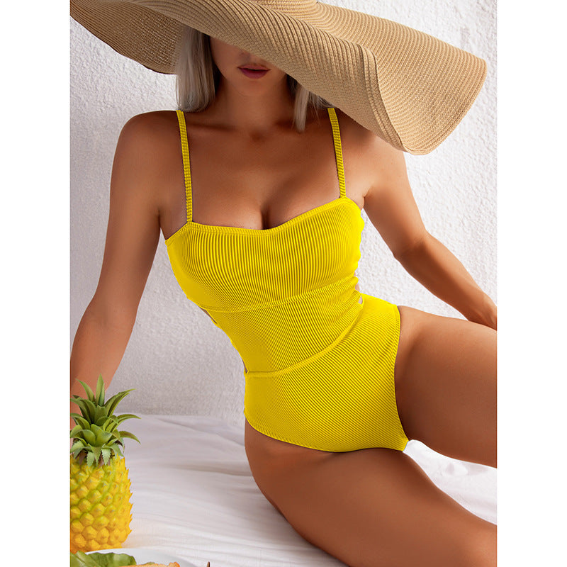 European and American sexy one piece swimsuit women's swimsuit bikini