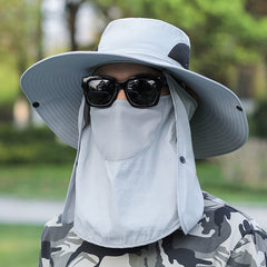 Wide Brim Boonie Sun Hat Summer Outdoor Sport Fishing Hiking Bucket Hat Sun Protection Wide Brim Hat Breathable Sunshade Hat