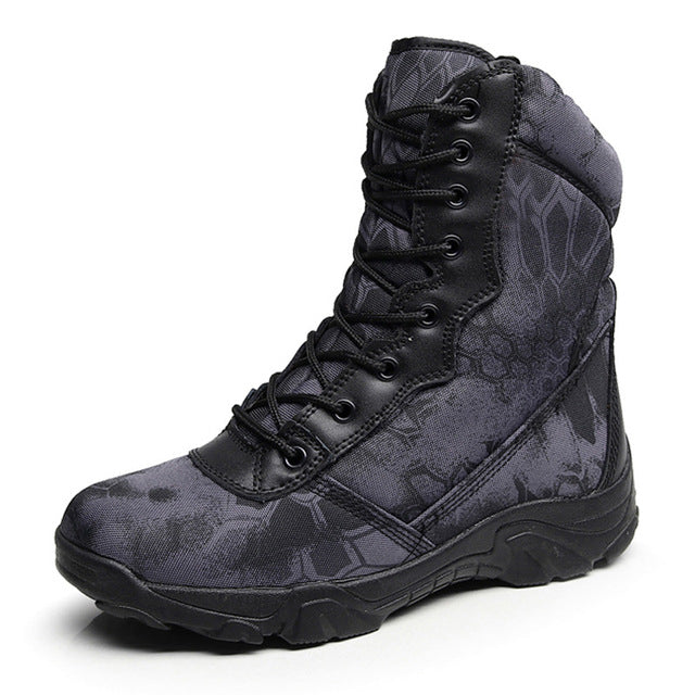 Men's desert men's work shoes ankle boots outdoor waterproof hiking camping
