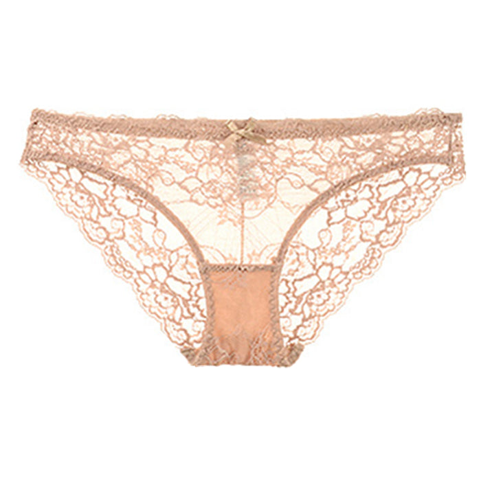 New style deep V gathered lace bra 【Set】