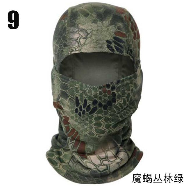 gt hot selling new tactical camouflage balaclava full face mask combat game CP military cap hunter bicycle bicycle army multi-camera hood neck cover