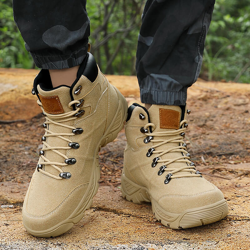 Men New Army Boots  -Top Waterproof Hiking Boots Men Trekking Sneakers Autumn And Winter Snow Boots Outdoor Combat Boots Large Size 40-47