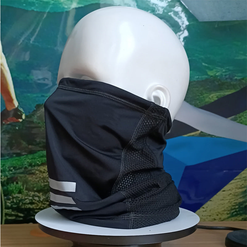 UV Protection Ice Silk headgear Face Cover Neck Tube Outdoor Sports Bandana Scarf mesh Breathable Hiking Scarf Neck Gaiter Bandana multifunctional