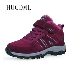 Women Boots Plush Warm Snow Mens Boots Men Work Hiking Shoes Sneakers High Top Waterproof Rubber Ankle Boots