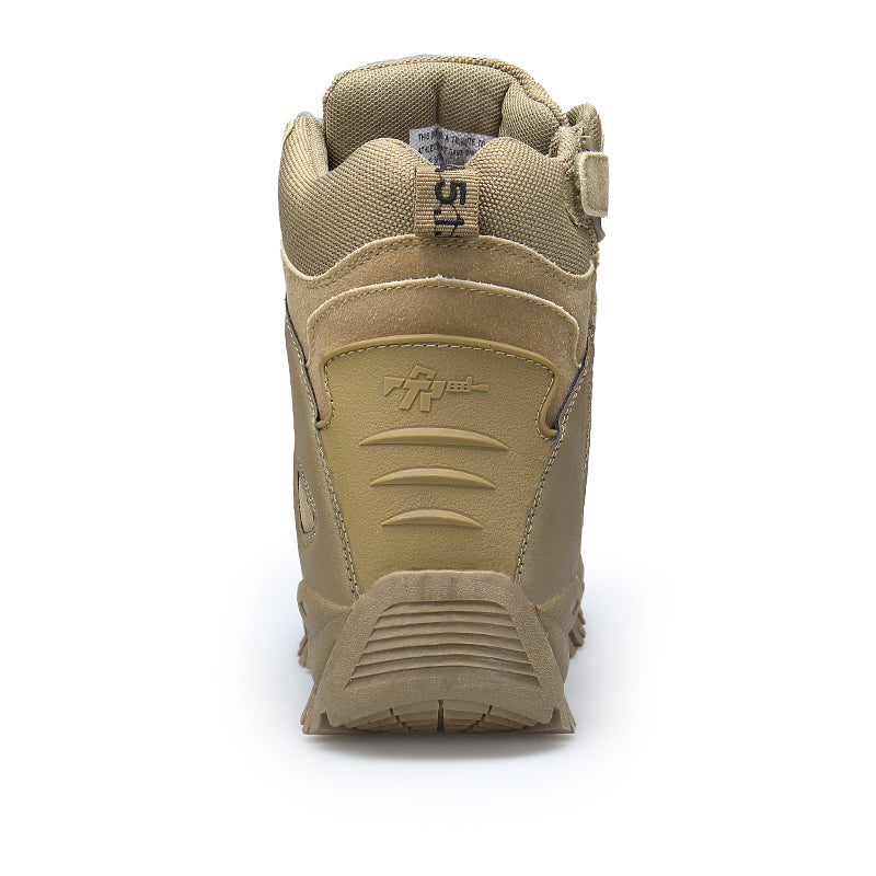 Men's outdoor shoes military boots 4 colors optional leather  -top thick-soled  hiking shoes safety work shoes