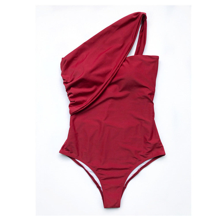 Europe and the United States hot selling bikini one-shoulder swimsuit sexy beachwear summer scarce bikini women