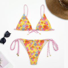 New Swimsuit Ladies Fashion Two-Piece Swimsuit Small Floral Bikini