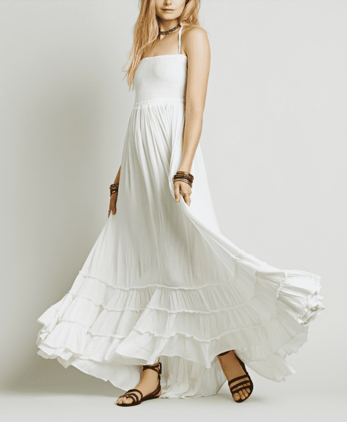 تنورة الشاطئ 2023 فستان مثير بوهو البوهيمي مهرجان الصيف طويل بدون ظهر القطن المرأة فستان حفلة الهبي العرقية 