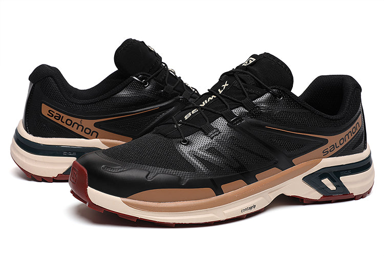 Outdoor Casual SALOMON XT-WINGS 2 Black Brown Vintage Trail Running Sneakers Size 40-46