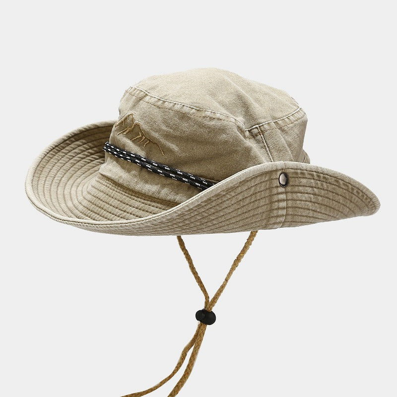 Cotton Boonie Hat Women Men Summer Sun Hats Men Bob Panama Caps Fishing Hats Vintage Washed Cotton Beach Hat Outdoor sports hiking hat