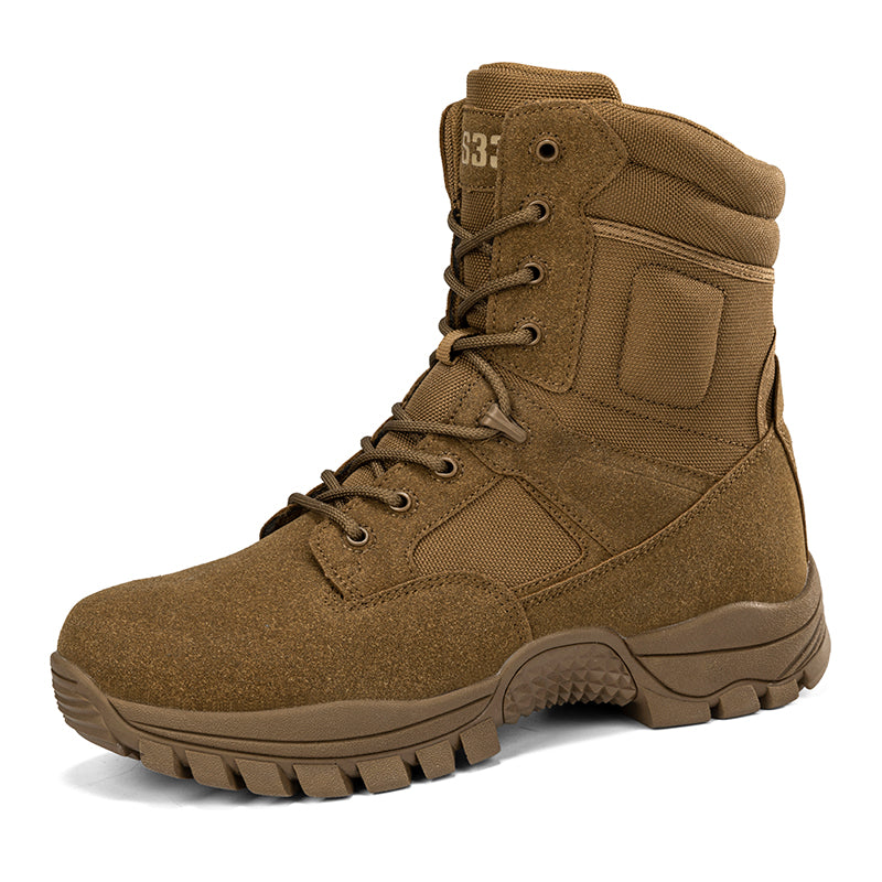 Men's Military Boots Safety Boots Snow Boots Suede Leather Outdoor Waterproof Boots Field Desert Military Combat Boots Men's Tactical Boots Size 39-46