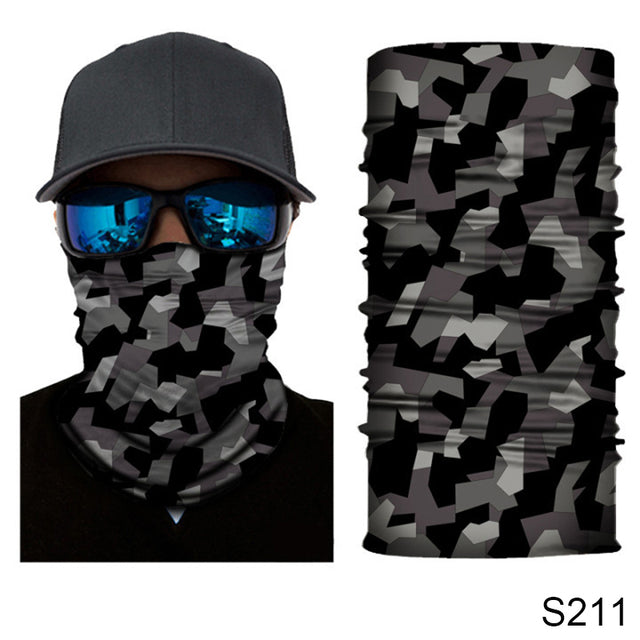 Camouflage Cycling Face Mask Tactical Military Scarf Neck Gaiter Men Seamless Bandana Women Headband Balaclava Tube Face Shield
