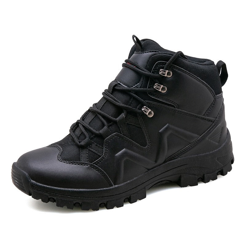 Autumn and winter large size men's shoes new special forces combat boots men's mid-cut military boots tactical boots spring training military shoes