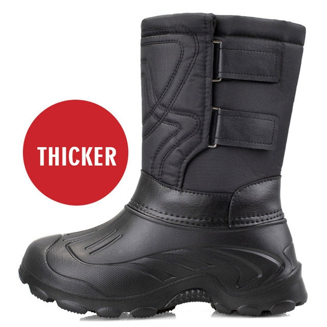 Men Snow Boots Camouflage Platform Rain Boots Men Shoes Super Warm Non-slip Waterproof Outdoor Hiking Winter Boots For Male