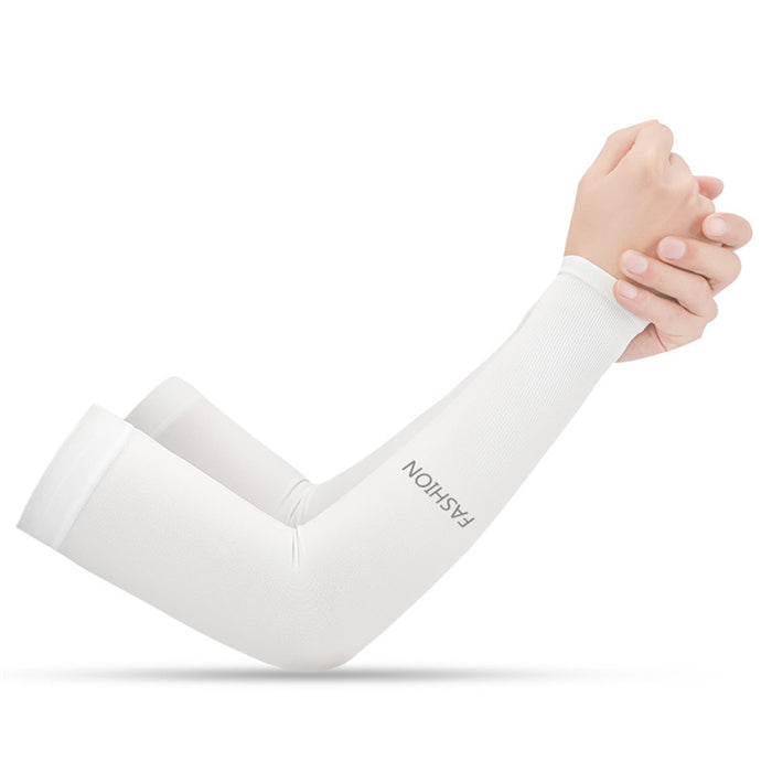 Men’s Women’s White outdoor arm sleeve Cycling Bicycle Riding Basketball Baseball Football Shooter Tennis Outdoor Research Hiking Fishing Arm Sleeve