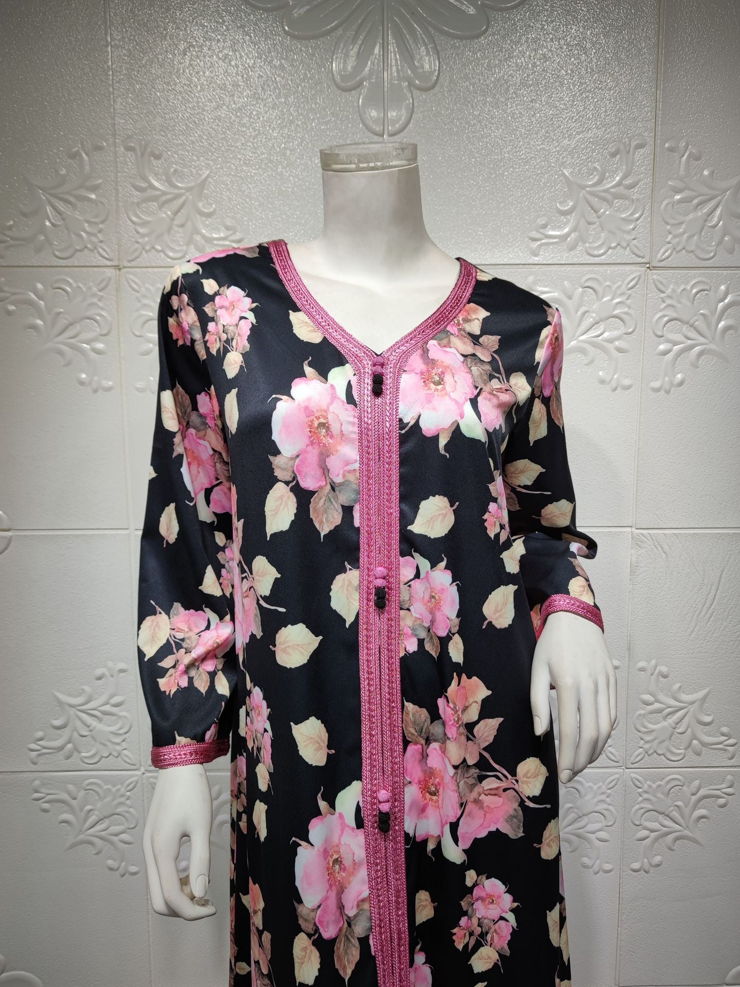 Ramadan Jalabiya Abaya Dubai Turkey Islam Muslim Hijab Boho Dress Robe Longue Femme Kaftan Dresses Abayas For Women Vestidos