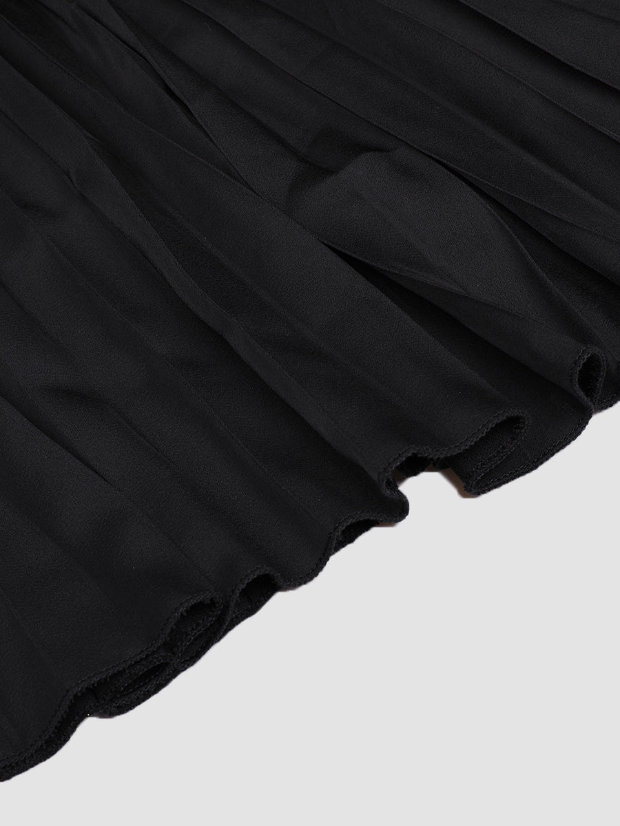 Elegant off-the-shoulder fashion print tie dress