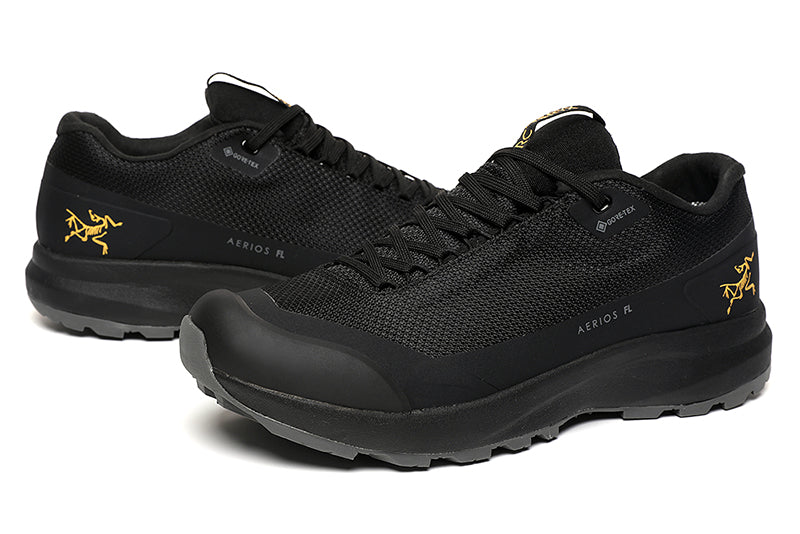 Low Top Black AERIOS FL MID GORE-TEX Covered Waterproof Men's Hiking Sneaker