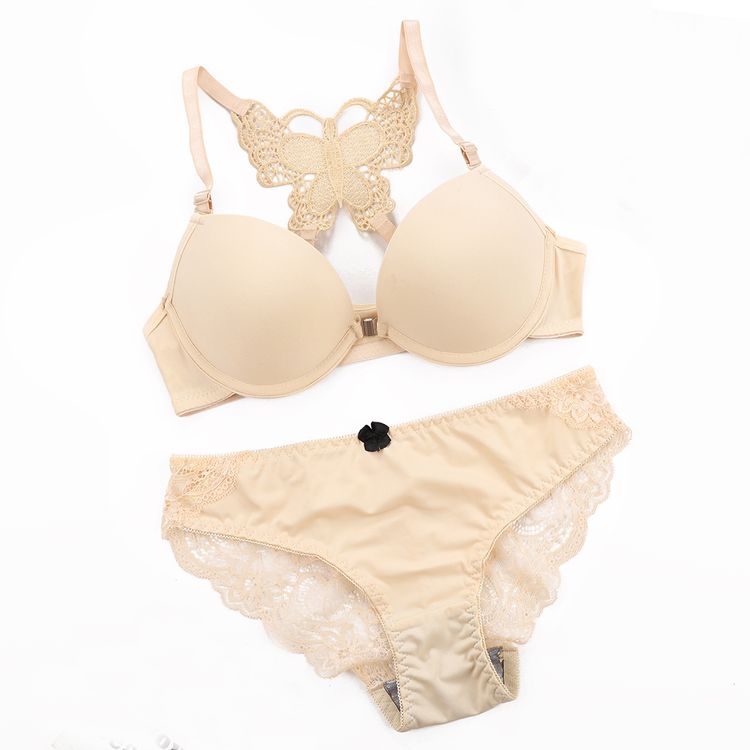 Push Up Underwired Push Up Bra Comfortable Cotton Everyday Bra Set Sexy Lace Underwear Panties Full Coverage Adjustable Breast Lifting Underwear