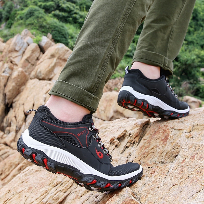 Fall Wearable All-Match Street Trendy Running Non-Slip Outdoor Men's Shoes Leisure Hiking Mountaineering Travel Sneakers Men