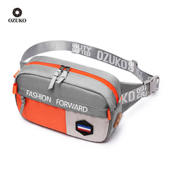 Ozuko  Running Custom  Hiking Sport Women Sling Bags Crossbody Fashion Waterproof Waist Bag