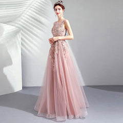 Best-selling new soft pink bride wedding toast dress dinner annual meeting performance dress 2021 summer tulle bridesmaid wedding dress