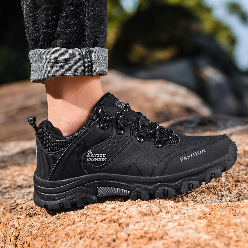 2023 autumn and winter new large size men's shoes  top outdoor hiking shoes men's  wear-resistant hiking sports shoes