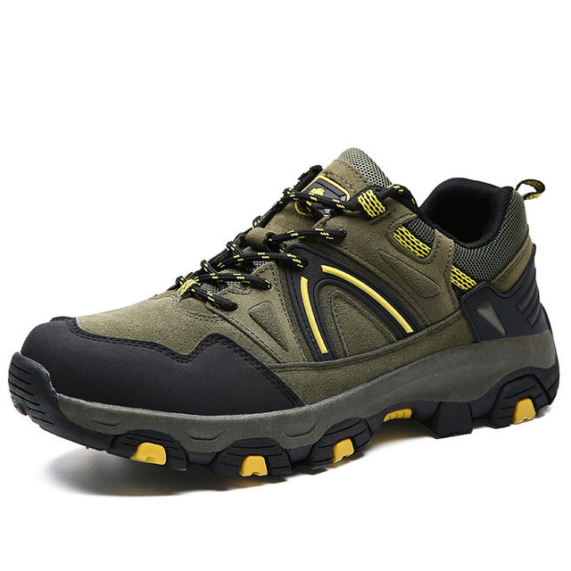Men's casual sports breathable mountaineering shoes 2023 spring and autumn new outdoor hiking trend travel shoes men's shoes breathable without grindi