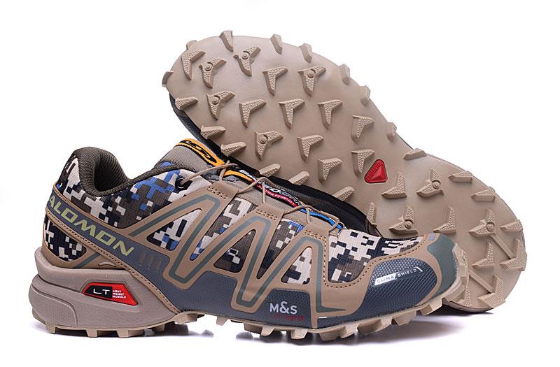 Gray green Salomon outdoor casual retro Speed Cross III  surface hiking sneakers men's hiking shoes 40-46
