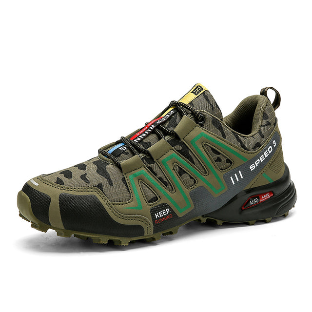 Oversized men's shoes, outdoor sports and leisure shoes, breathable mesh anti-skid travel shoes, running shoes, breathable, fashionable and trendy tem