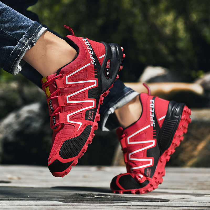 Men's Outdoor Hiking Shoes Non-Slip Trail Running Shoes Travel Climbing Shoes Light Sneakers