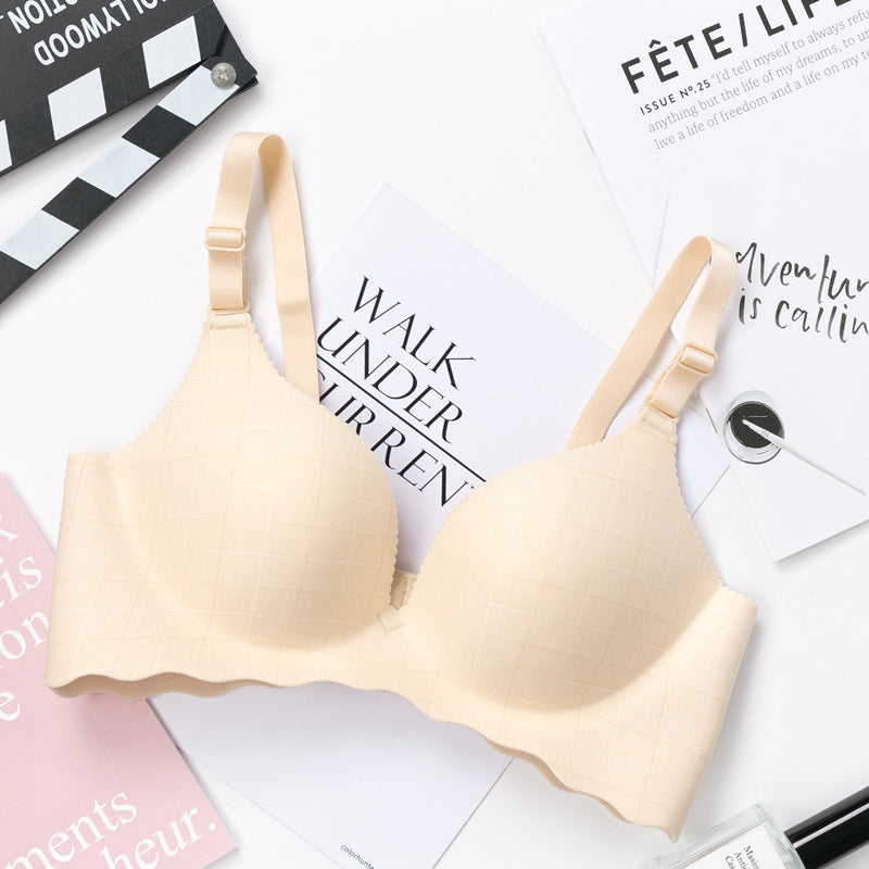 Korean style women's push-up bra without steel ring cute and comfortable underwear