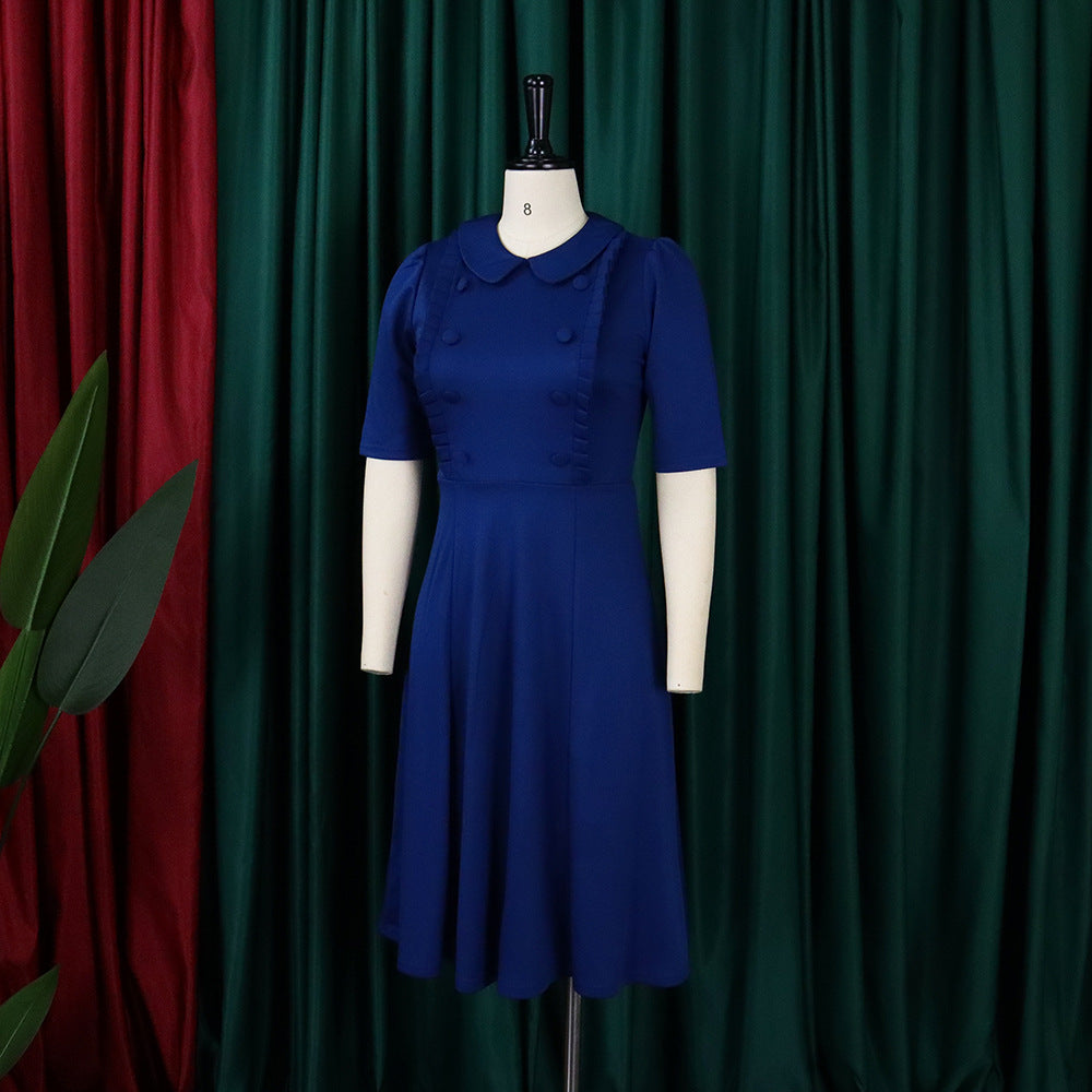 European and American plus size women's fashion pleated tonle short sleeves