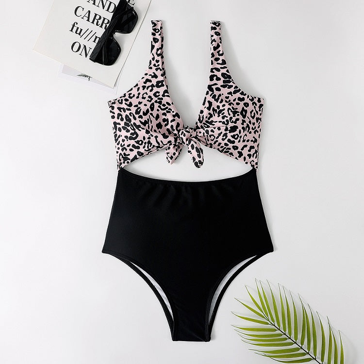 New bikini European and American high waist one-piece swimsuit