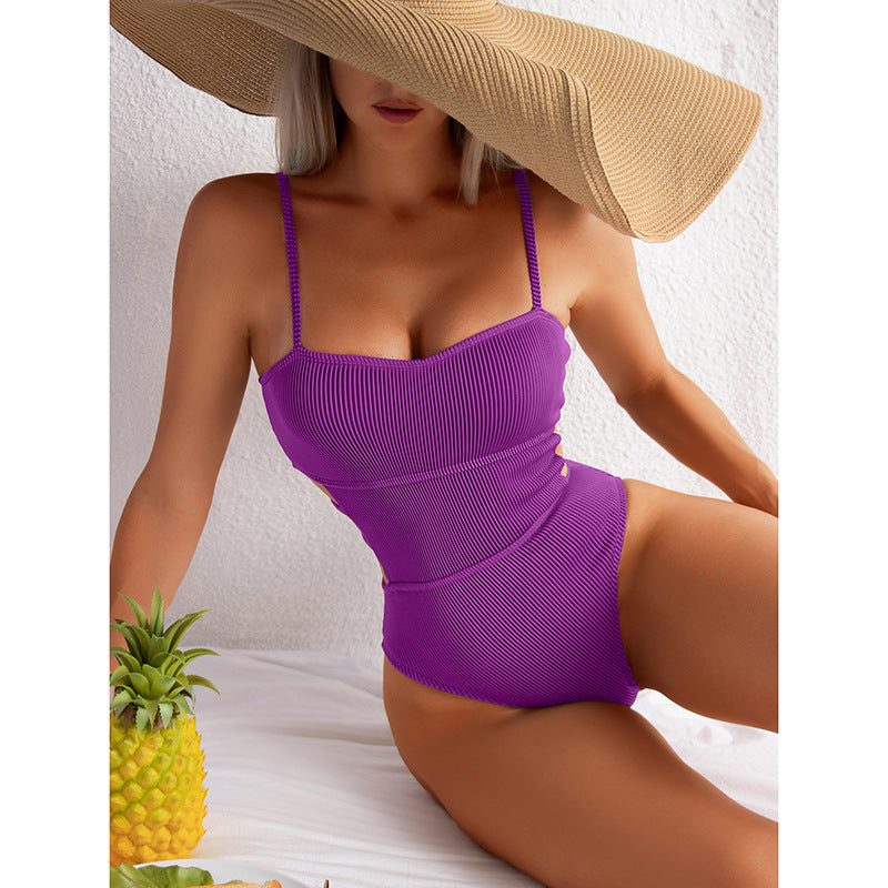 European and American sexy one piece swimsuit women's swimsuit bikini